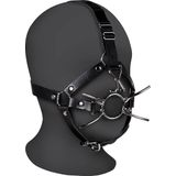 Shots - Ouch! OU884BLK - Head Harness with Spider Gag and Nose Hooks - Black