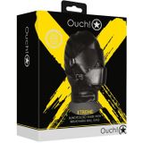 Shots - Ouch! OU887BLK - Blindfolded Mask With Breathable Ball Gag - Black