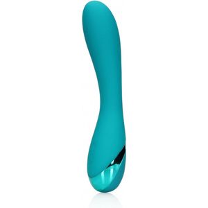 Gladde Siliconen G-Spot Vibrator - Groenblauw