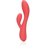 Shots - Loveline LOVE005PNK - Smooth Ultra Soft Silicone Rabbit Vibrator - Astro Dust