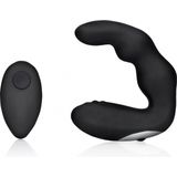 Shots - Ouch! OU905BLK - Bent Vibrating Prostate Massager with Remote Control - Black