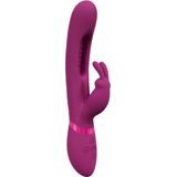 VIVE by Shots - Mika - Triple Motor - Vibrating Rabbit with Innovative G-Spot Flapping Stimulator - Pink