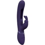 VIVE by Shots - Mika - Triple Motor - Vibrating Rabbit with Innovative G-Spot Flapping Stimulator - Purple