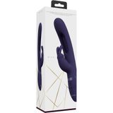 VIVE by Shots - Mika - Triple Motor - Vibrating Rabbit with Innovative G-Spot Flapping Stimulator - Purple