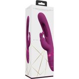 VIVE by Shots - Mika - Triple Motor - Vibrating Rabbit with Innovative G-Spot Flapping Stimulator - Purple