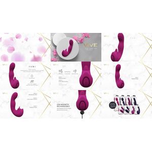 Yumi - Triple G-Spot Finger Motion Vibrator - Pink