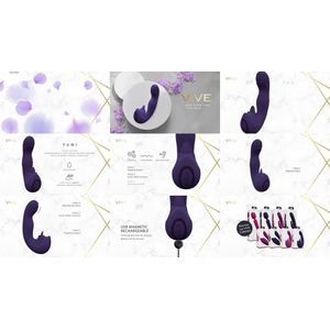 VIVE Yumi - Oplaadbare G-Spot vinger bewegings vibrator en tong