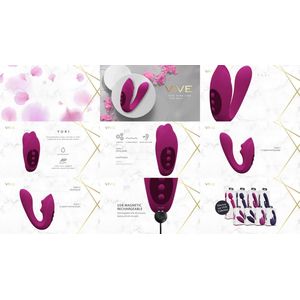 VIVE Yuki - Oplaadbare G-Spot vibrator met massagekralen