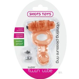 Shots Toys - Super Twin Vibe, huidskleur, 1 stuk