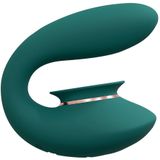 Twitch 3 - Rechargeable Vibrator and Suction - Forest Green