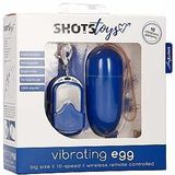 Shots Shots Toys - Big 10 Speed Remote Vibrating Egg - Blue