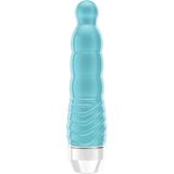 Kleine Vibrator met Ribbels -Turquoise