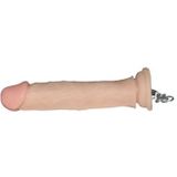 RealRock Vibrerende Realistische Dildo Geaderd met Afstandsbediening