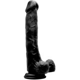 Realrock – Realistische Dildo met Uitgesproken Aders en Balzak Voor Ongekend Genot 27 cm - Zwart