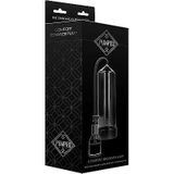 Pumped Comfort Beginners Penis Pomp met Trekkergrip Inclusief Siliconen Penisring - 30 cm - Zwart