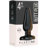 Plug and Play - Butt Plug - Basic - 4 Inch - Black