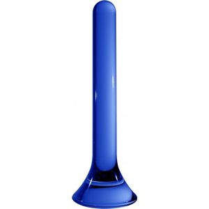 Glazen Dildo Tower - Blauw