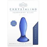 Chrystalino Follower Glazen Buttplug - Blauw