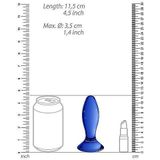 Chrystalino Follower Glazen Buttplug - Blauw