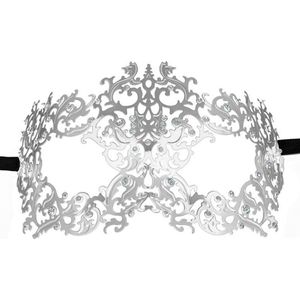 Forrest Queen Masquerade Mask - Silver