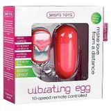 Shots Toys Eitje 10 Speed Remote Vibrating Egg - Big Rood