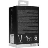 Vibrating Silicone Strap-On - Adjustable - Black