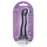 Ultra Soft G-spot Siliconen dildo met zuignap - Metalic Paars