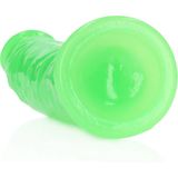 Slim Realistic Dildo with Suction Cup - Glow in the Dark - 6'' / 15,5 cm