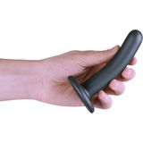 Gladde G-spot dildo met zuignap 12.5 cm - Metal Gun