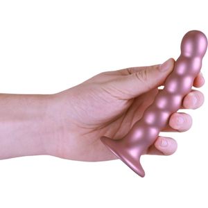 Shots - Ouch! OU822ROS - Beaded G-Spot Dildo - 5'' / 13 cm - Rose Gold