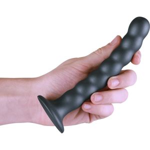 Geribbelde G-spot dildo met zuignap 16.5 cm - Gun Kleur