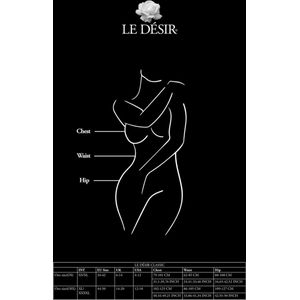 Le Desir - Duo Net Key-Hole Bra Set - One Size