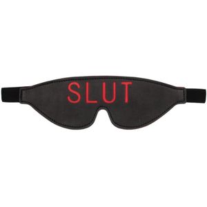 Ouch! Blindfold - SLUT - Black