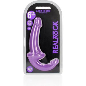 REALROCK - 6 inch - strapless strap-on - glad - paars