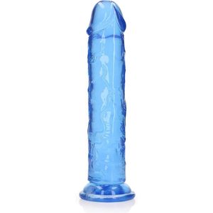 REALROCK - 11 inch - dildo - recht - ribbels - zuignap - blauw