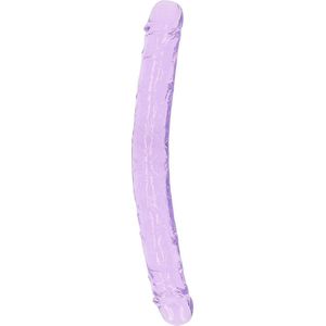 REALROCK - double dong - 13 inch - ribbel - realistisch - paars