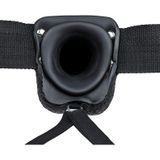 Shots - RealRock Vibrerende Holle Strap-On met Ballen - 23 cm black