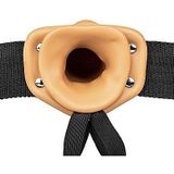 Hollow Strap-on without Balls - 6'' / 15,5 cm - Tan
