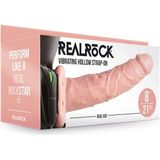 Vibrating Hollow Strap-on No Balls - 8'' / 20,5 cm - Flesh