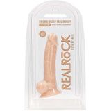 RealRock realistische siliconen dildo met scrotum - 17,8 cm -
