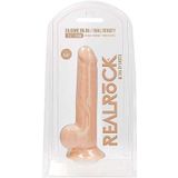 Real Rock - Silicone Dildo met Ballen - huidskleur - 24 cm