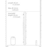 Realistic Double Dong - 18'' / 45 cm - Transparent