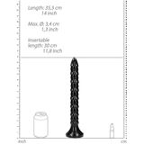 Scaled Anal Snake - 12''/ 30 cm - Black