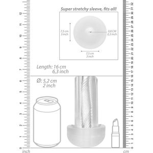 Shots - Pumped Oplaadbare Automatische Cyber-Pomp met Huls Transparent