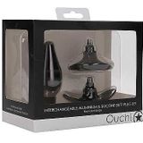 Shots - Ouch! Verwisselbare Butt Plug Set Rond black