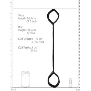 Shots - Ouch! Spreidstang met Handboeien black