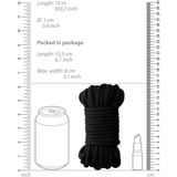 Thick Bondage Rope - 10 meter - Black