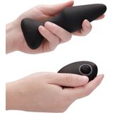 No. 81 - Rechargeable Remote Controlled Butt Plug - Black