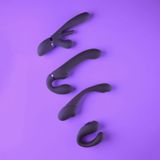 Dual Pulse-Wave & Airwave Strapless Strapon - Purple