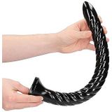 Shots - Ouch! OU841BLK - Swirled Anal Snake - 16''/ 40 cm - Black